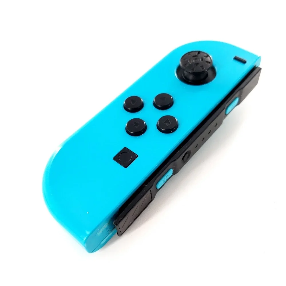 Genuine Nintendo Switch Joy-Con Left Neon Blue w/ Strap Missing Rubber Tested